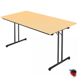 Klapptisch Ahorn 1200 x 800 mm -Gestell schwarz - Lieferzeit ca. 6-8 Wochen ! 