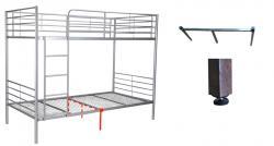 Mtittelstrebe zur Verstärkung des Sicherheits - Etagenbett TÜV geprüft nach DIN EN747 mit Leiter und Gitter komplett - 50 mm Rohr- für Modell - Bett MS10710550 und 551 - sofort lieferbar !!